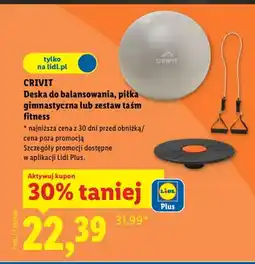 Lidl Deska do balansowania, piłka gimnastyczna lub zestaw taśm fitness oferta