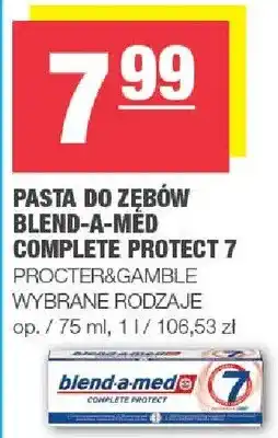 Spar Pasta do zębów blend-a-med Complete Protect 7 oferta