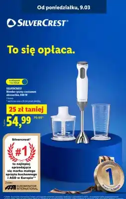 Lidl Blender ręczny z zestawem akcesoriów, 600 W oferta