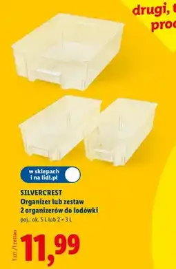 Lidl Organizer lub zestaw 2 organizerów do lodówki oferta