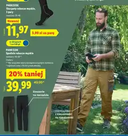 Lidl Spodnie robocze męskie oferta