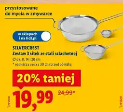 Lidl Zestaw 3 sitek ze stali szlachetnej oferta