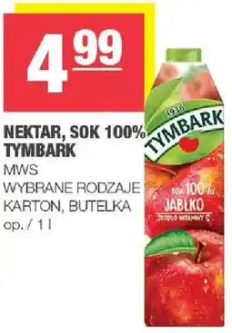Spar Nektar, sok 100% wybrane rodzaje karton, butelka oferta