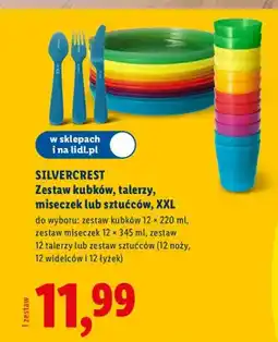 Lidl Zestaw kubków, talerzy, miseczek lub sztućców, XXL oferta