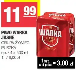 Spar Piwo Warka jasne oferta