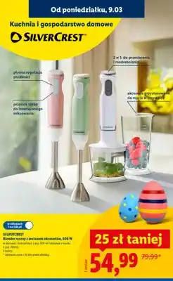 Lidl Blender ręczny z zestawem akcesoriów, 600 W oferta