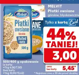 Kaufland Płatki owsiane Melvit oferta