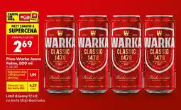 Biedronka Piwo Warka Classic 1478 jasne pełne oferta