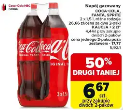 Carrefour Napój gazowany COCA-COLA, FANTA, SPRITE oferta