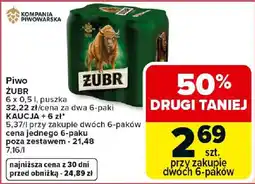 Carrefour Piwo ŻUBR oferta
