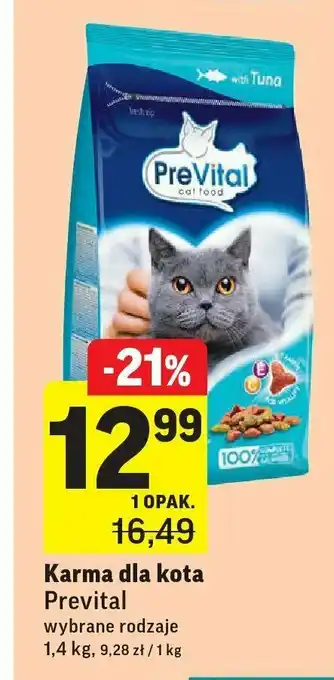 Intermarche Karma dla kota z tuńczykiem 1 SZT 1.4 KG oferta