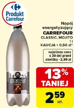 Carrefour Napój energetyzujący CARREFOUR oferta