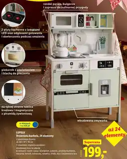 Lidl LUPILU Drewniana kuchnia, 24 elementy oferta