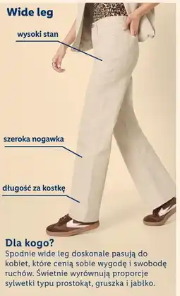Lidl Spodnie Wide leg oferta