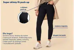 Lidl Spodnie Super skinny fit push-up oferta