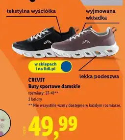 Lidl CRIVIT Buty sportowe damskie oferta