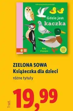 Lidl ZIELONA SOWA Książeczka dla dzieci Gdzie jest kaczka oferta
