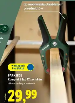 Lidl PARKSIDE Komplet 8 lub 12 zacisków oferta