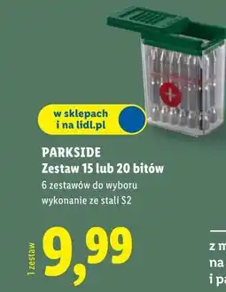 Lidl PARKSIDE Zestaw 15 lub 20 bitów oferta