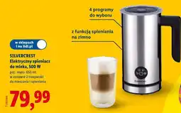 Lidl SILVERCREST Elektryczny spieniacz do mleka, 500 W oferta