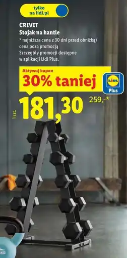 Lidl CRIVIT Stojak na hantle oferta