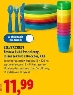 Lidl SILVERCREST Zestaw kubków, talerzy, miseczek lub sztućców, XXL oferta