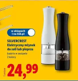 Lidl SILVERCREST Elektryczny młynek do soli lub pieprzu oferta