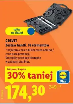 Lidl CRIVIT Zestaw hantli, 18 elementów oferta
