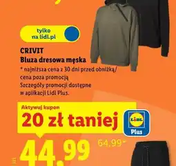 Lidl CRIVIT Bluza dresowa męska oferta