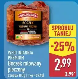 ALDI Wędliniarnia Premium Boczek rolowany pieczony oferta