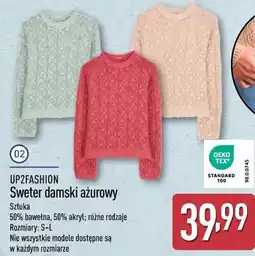 ALDI UP2FASHION Sweter damski ażurowy oferta