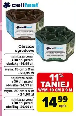 Carrefour Obrzeże ogrodowe 20 cm x 9 m Cellfast oferta