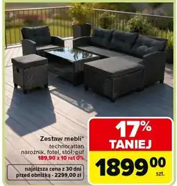Carrefour Zestaw mebli technorattanowych oferta