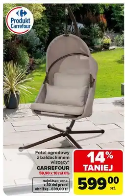 Carrefour Fotel wiszący z baldachimem Carrefour oferta