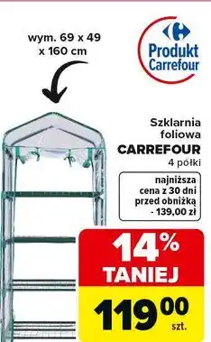 Carrefour Szklarnia foliowa 69 x 49 160 cm Carrefour oferta