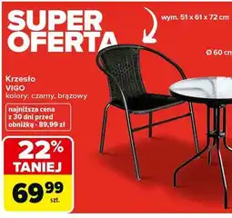 Carrefour Krzesło z technorattanowym siedziskiem Vigo oferta