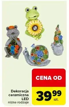 Carrefour Dekoracja ceramiczna led oferta