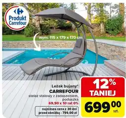 Carrefour Leżak bujany 115 x 179 170 cm Carrefour oferta