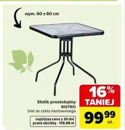Carrefour Stolik bistro 60 x cm oferta