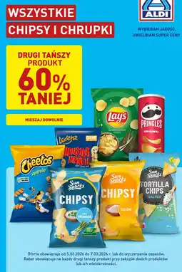 ALDI Wszystkie chipsy i chrupki oferta