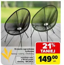 Carrefour Krzesło ogrodowe oferta
