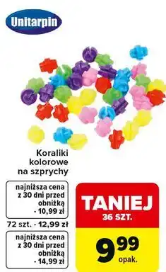 Carrefour Koraliki kolorowe na szprychy Unitarpin oferta