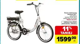 Carrefour Rower elektryczny 20 oferta