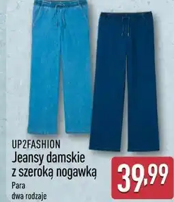 ALDI UP2FASHION Jeansy damskie z szeroką nogawką oferta