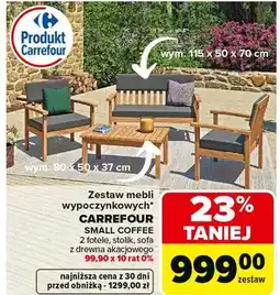 Carrefour Zestaw mebli small coffee Carrefour oferta