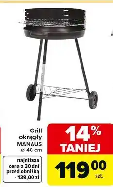 Carrefour Grill węglowy manaus 48 cm oferta