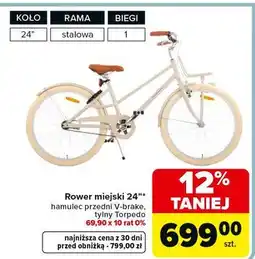 Carrefour Rower miejski 24 oferta