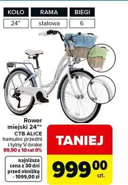 Carrefour Rower miejski 24 ctb oferta