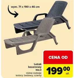 Carrefour Leżak nilo czarny oferta