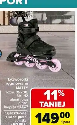 Carrefour Łyżworolki 39-42 oferta